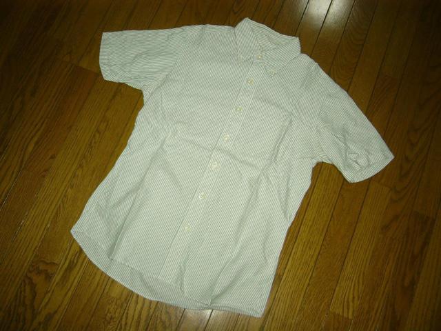 SOPHNET. ソフネット 半袖 ストライプシャツ M 白緑系 < ブランド SOPHNET. ソフネット 半袖 ストライプシャツ M 白緑系 < ブランドの