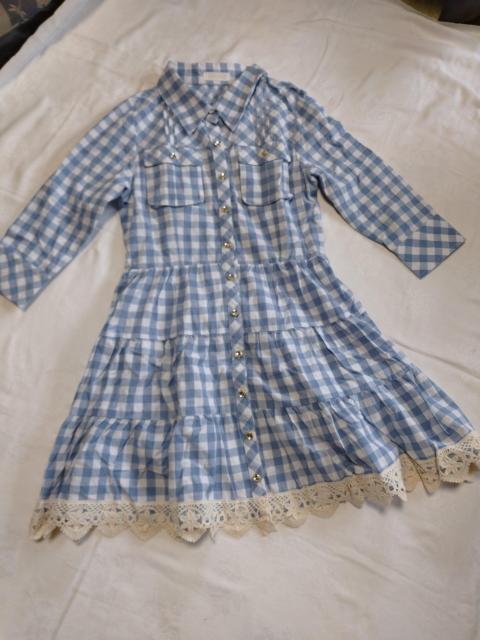 LIZ LISA☆ギンガムチェックコットン7分袖ワンピ < ブランド  LIZ LISA☆ギンガムチェックコットン7分袖ワンピ  < ブランドの