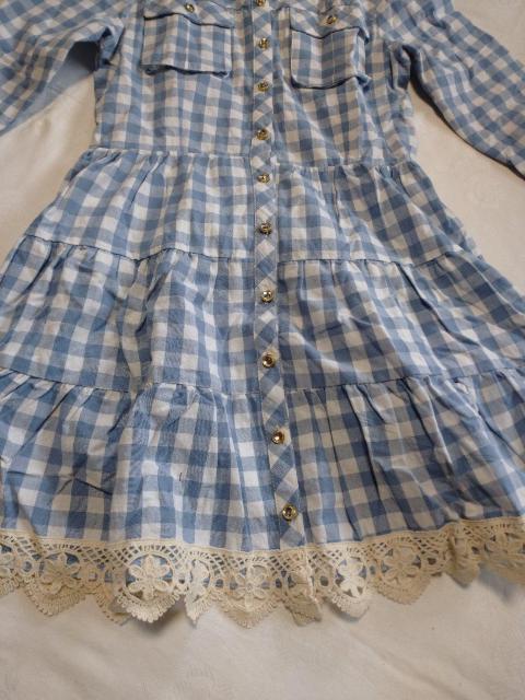 LIZ LISA☆ギンガムチェックコットン7分袖ワンピ < ブランド  LIZ LISA☆ギンガムチェックコットン7分袖ワンピ < ブランドの