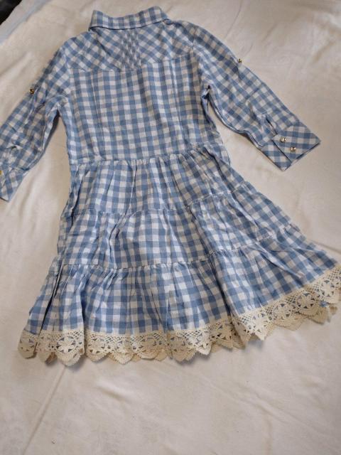 LIZ LISA☆ギンガムチェックコットン7分袖ワンピ < ブランド  LIZ LISA☆ギンガムチェックコットン7分袖ワンピ < ブランドの