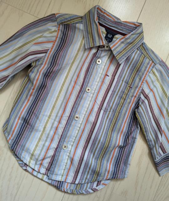 80★GAP★ストライプブラウス★シャツ★美品★送料無料 < ブランド  80★GAP★ストライプブラウス★シャツ★美品★送料無料 < ブランドの
