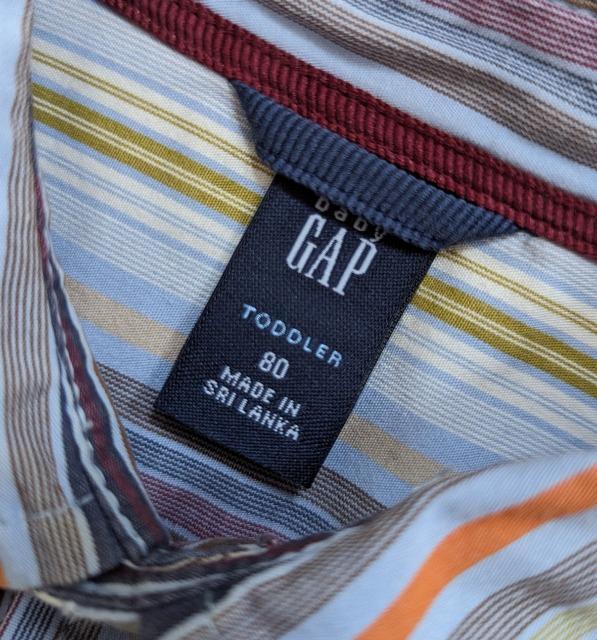 80★GAP★ストライプブラウス★シャツ★美品★送料無料 < ブランド  80★GAP★ストライプブラウス★シャツ★美品★送料無料 < ブランドの