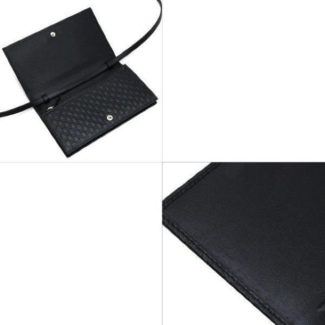 ◆ 本物 新品同様 ◆ GUCCI グッチ ショルダーバッグ ポシェット 長財布 レザー ブラック 黒 袋 箱 人気 466507 < ブランド  ◆ 本物 新品同様 ◆ GUCCI グッチ ショルダーバッグ ポシェット 長財布 レザー ブラック 黒 袋 箱 人気 466507 < ブランドの