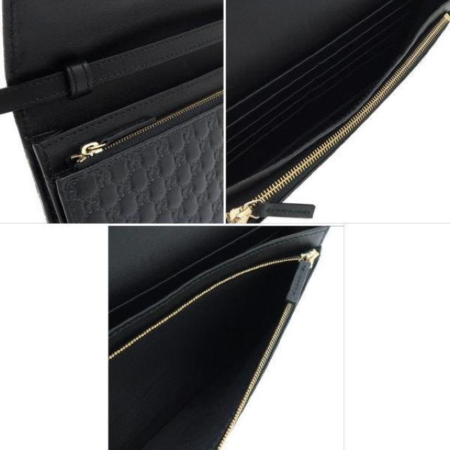 ◆ 本物 新品同様 ◆ GUCCI グッチ ショルダーバッグ ポシェット 長財布 レザー ブラック 黒 袋 箱 人気 466507 < ブランド  ◆ 本物 新品同様 ◆ GUCCI グッチ ショルダーバッグ ポシェット 長財布 レザー ブラック 黒 袋 箱 人気 466507 < ブランドの