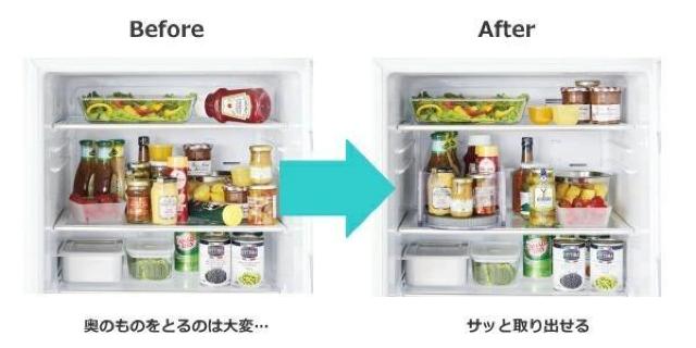 コジット(COGIT) マワリーナDX 冷蔵庫のごちゃごや解決 くるくる回してスグ取り出せる 省スペース調味料ラック < インテリア/ライフ  コジット(COGIT) マワリーナDX 冷蔵庫のごちゃごや解決 くるくる回してスグ取り出せる 省スペース調味料ラック < インテリア/ライフの