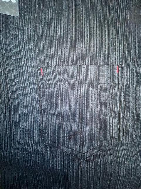 LLサイズ!高貴紳士的!和のくつろぎ!サラッとしじら織り!ヘンリーネック!半袖シャツ!濃灰系色合いの黒系色合い! < 男性ファッション  LLサイズ!高貴紳士的!和のくつろぎ!サラッとしじら織り!ヘンリーネック!半袖シャツ!濃灰系色合いの黒系色合い! < 男性ファッションの