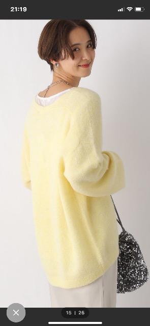 LEPSIM 7ゲージ深Vアルパカプルオーバー 美品 < ブランド LEPSIM 7ゲージ深Vアルパカプルオーバー 美品 < ブランドの