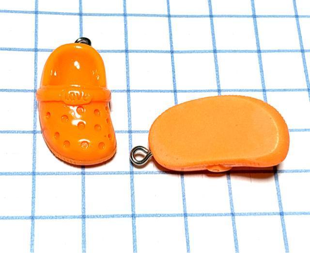 833 オレンジ色のクロックス 1個 靴 スリッパ 樹脂パーツ アクセサリーチャーム < ペット/手芸/園芸 833 オレンジ色のクロックス 1個 靴 スリッパ 樹脂パーツ アクセサリーチャーム < ペット/手芸/園芸の