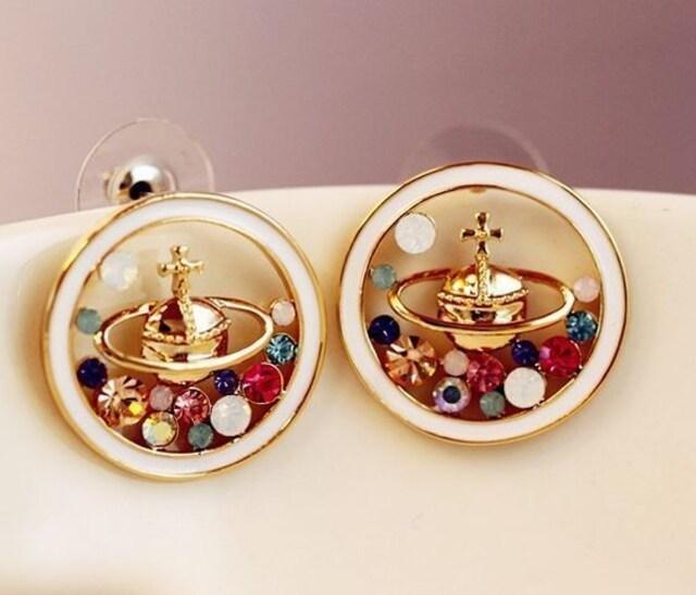 新品 ゴスロリ姫系ストーンオーブピアス < 女性アクセサリー/時計 新品 ゴスロリ姫系ストーンオーブピアス < 女性アクセサリー/時計の