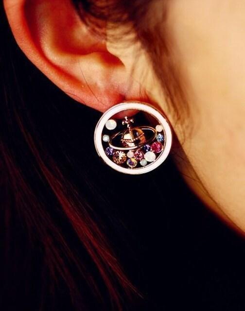 新品 ゴスロリ姫系ストーンオーブピアス < 女性アクセサリー/時計 新品 ゴスロリ姫系ストーンオーブピアス < 女性アクセサリー/時計の