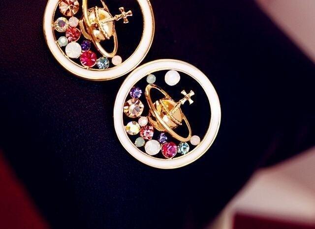 新品 ゴスロリ姫系ストーンオーブピアス < 女性アクセサリー/時計 新品 ゴスロリ姫系ストーンオーブピアス < 女性アクセサリー/時計の