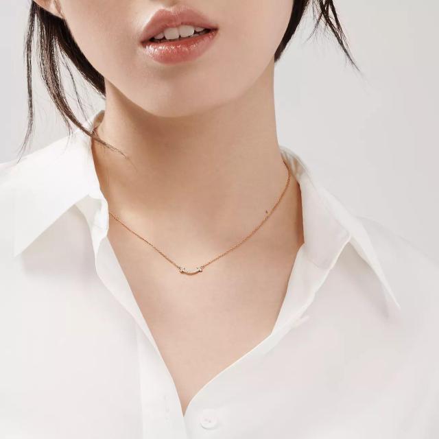 TIFFANY ネックレス スマイルミニネックレス ダイヤ 美品 正規品 < ブランド  TIFFANY ネックレス スマイルミニネックレス ダイヤ 美品 正規品 < ブランドの