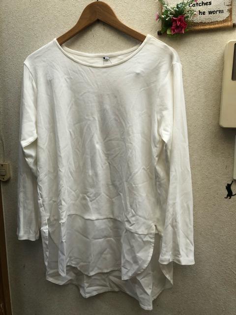 LL新品白重ね着用Tシャツ < 女性ファッション  LL新品白重ね着用Tシャツ < 女性ファッションの