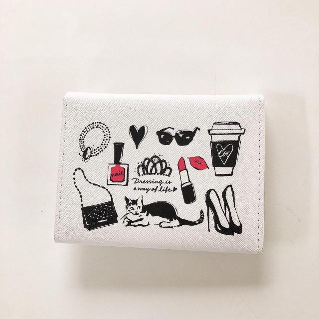 ◆Cocoonist/コクーニスト◆折りたたみミラー★ホワイト*コスメ柄♪ < 女性ファッション  ◆Cocoonist/コクーニスト◆折りたたみミラー★ホワイト*コスメ柄♪  < 女性ファッションの