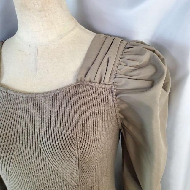 ★493★リリアンカラット★七分袖ニットロングワンピース★2★ < 女性ファッション  ★493★リリアンカラット★七分袖ニットロングワンピース★2★ < 女性ファッションの