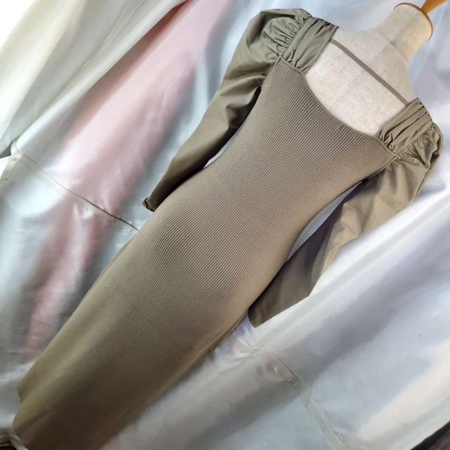 ★493★リリアンカラット★七分袖ニットロングワンピース★2★ < 女性ファッション  ★493★リリアンカラット★七分袖ニットロングワンピース★2★ < 女性ファッションの