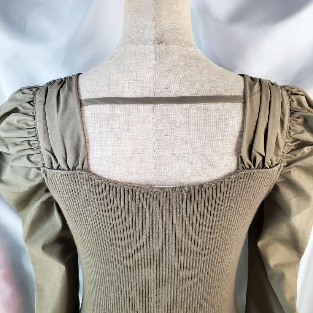 ★493★リリアンカラット★七分袖ニットロングワンピース★2★ < 女性ファッション  ★493★リリアンカラット★七分袖ニットロングワンピース★2★ < 女性ファッションの