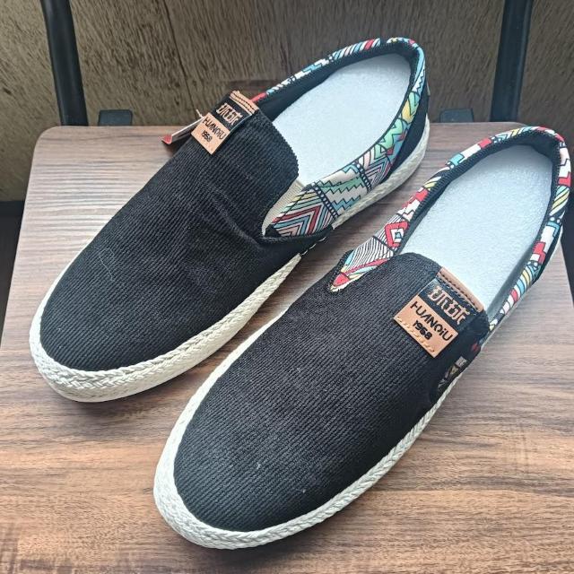 新品 26cm メンズ スリッポン ブラック シューズ 靴 男女兼用 カジュアル < 男性ファッション  新品 26cm メンズ スリッポン ブラック シューズ 靴 男女兼用 カジュアル  < 男性ファッションの