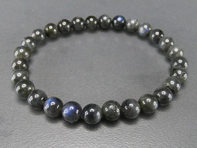 訳有天然石ディープブルーラブラドライト6.5mmブレスレット902-023a < 女性アクセサリー/時計  訳有天然石ディープブルーラブラドライト6.5mmブレスレット902-023a < 女性アクセサリー/時計の