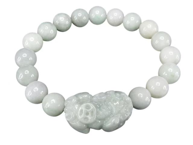 天然石ひすい本翡翠ヒキュウ彫り約10mmブレスレット貔貅金運蓄財運 < 女性アクセサリー/時計 天然石ひすい本翡翠ヒキュウ彫り約10mmブレスレット貔貅金運蓄財運 < 女性アクセサリー/時計の