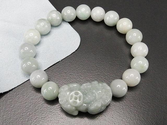 天然石ひすい本翡翠ヒキュウ彫り約10mmブレスレット貔貅金運蓄財運 < 女性アクセサリー/時計 天然石ひすい本翡翠ヒキュウ彫り約10mmブレスレット貔貅金運蓄財運 < 女性アクセサリー/時計の