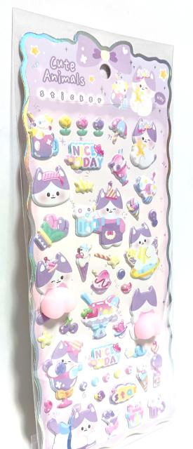 �������K�V�[�� �i���ʁ��˂��j2���I�Ղ��Ղ��V�[�� 3D�X�e�b�J�[ ���̃X�e�b�J�[ �Ղ�����V�[�� ���� �f�R�V�[��DIY �� �C���e���A/���C�t�� 