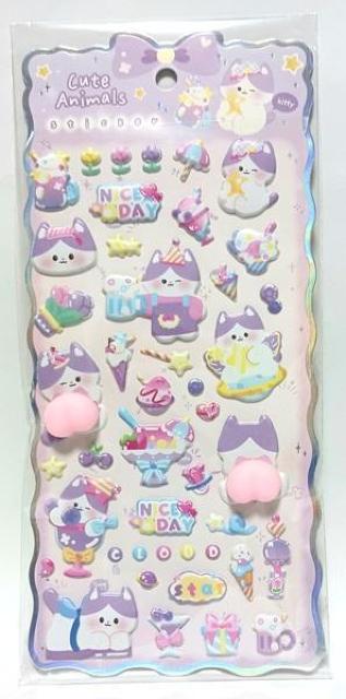 �������K�V�[�� �i���ʁ��˂��j2���I�Ղ��Ղ��V�[�� 3D�X�e�b�J�[ ���̃X�e�b�J�[ �Ղ�����V�[�� ���� �f�R�V�[��DIY �� �C���e���A/���C�t�� 