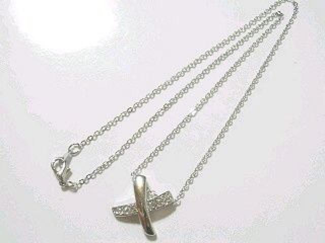 【プラチナ】ジルコニアピカソクロスネックレス 箱付 < 女性アクセサリー/時計 【プラチナ】ジルコニアピカソクロスネックレス 箱付 < 女性アクセサリー/時計の