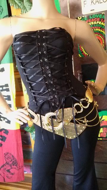 激カワ(´艸`)編み上げビスチェ調オールインワン*ジャンプスーツ < 女性ファッション  激カワ(´艸`)編み上げビスチェ調オールインワン*ジャンプスーツ < 女性ファッションの