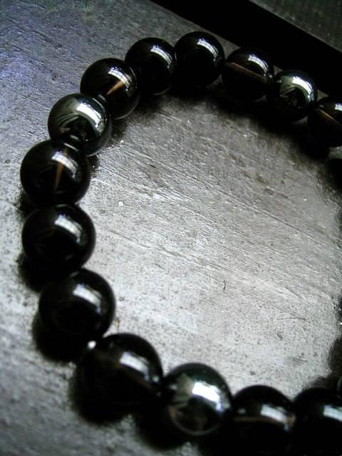 オニキスx煙水晶xへマタイトブレスレット < 男性アクセサリー/時計 オニキスx煙水晶xへマタイトブレスレット < 男性アクセサリー/時計の