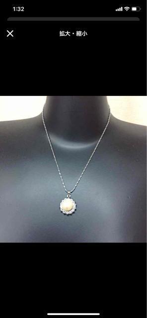 大粒淡水パールネックレス < 女性アクセサリー/時計  大粒淡水パールネックレス < 女性アクセサリー/時計の
