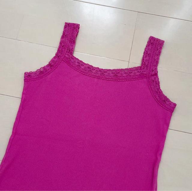 UNIQLO レースキャミソール 150cm タンクトップ トップス  レディースSサイズ < ブランド  UNIQLO レースキャミソール 150cm タンクトップ トップス  レディースSサイズ < ブランドの