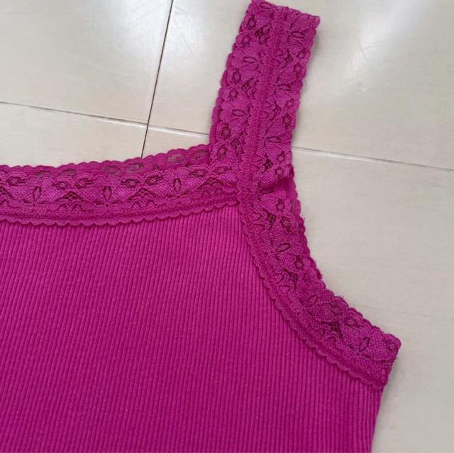 UNIQLO レースキャミソール 150cm タンクトップ トップス  レディースSサイズ < ブランド  UNIQLO レースキャミソール 150cm タンクトップ トップス  レディースSサイズ < ブランドの