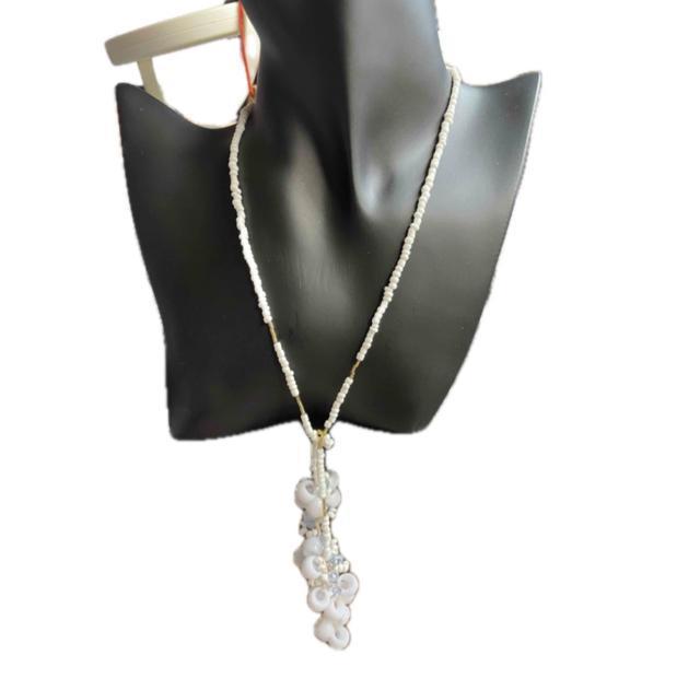 a188 ガラスビーズオシャレネックレス < 女性アクセサリー/時計  a188 ガラスビーズオシャレネックレス  < 女性アクセサリー/時計の