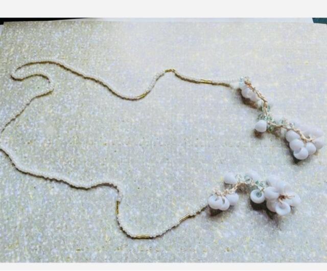 a188 ガラスビーズオシャレネックレス < 女性アクセサリー/時計  a188 ガラスビーズオシャレネックレス < 女性アクセサリー/時計の