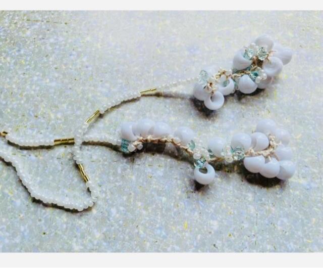 a188 ガラスビーズオシャレネックレス < 女性アクセサリー/時計  a188 ガラスビーズオシャレネックレス < 女性アクセサリー/時計の