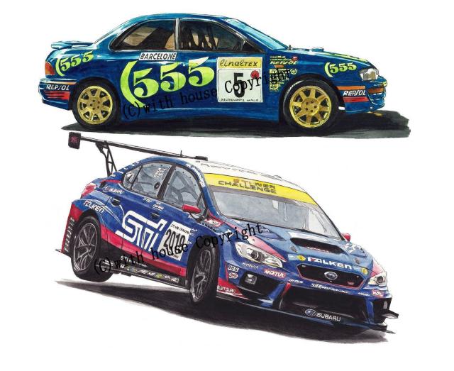 NC-1200スバルWRX STI限定版画サイン額装済作家平右ヱ門 < 自動車/バイク NC-1200スバルWRX STI限定版画サイン額装済作家平右ヱ門 < 自動車/バイク