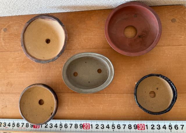 J 盆栽鉢 豆盆栽鉢 山野草鉢 多肉植物鉢 植木鉢 5鉢セット陶器製 落款印あり < ペット/手芸/園芸 J 盆栽鉢 豆盆栽鉢 山野草鉢 多肉植物鉢 植木鉢 5鉢セット陶器製 落款印あり < ペット/手芸/園芸の