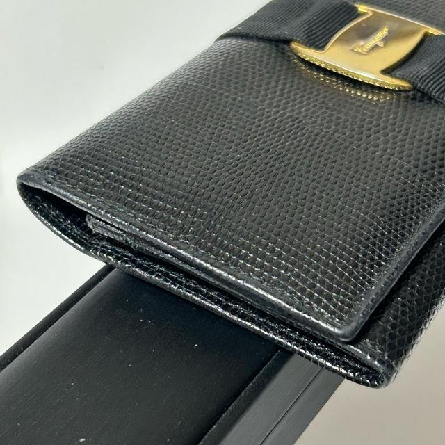 Salvatore Ferragamo �t�F���K�� ���@�� ���U�[�h�^�������U�[ ��܂� �����z �E�H���b�g �u���b�N �S�[���h �� �u�����h�� 