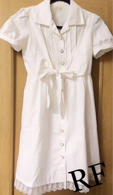 【限定SALE】RFアールエフ【美品】シャツリボンワンピース●白ホワイト●シャツワンピース < ブランド  【限定SALE】RFアールエフ【美品】シャツリボンワンピース●白ホワイト●シャツワンピース  < ブランドの