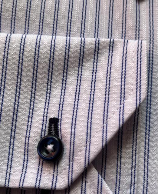 4Lサイズ!高貴紳士的!高貴品格!形態安定!ストライプ!長袖ボタンダウンワイシャツ!新品!大きいサイズ!No.輝 < 男性ファッション  4Lサイズ!高貴紳士的!高貴品格!形態安定!ストライプ!長袖ボタンダウンワイシャツ!新品!大きいサイズ!No.輝 < 男性ファッションの