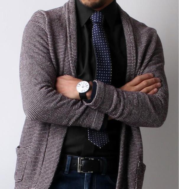 Lサイズ!高貴紳士的!高貴品格!男際立つ!男の黒!形態安定!長袖ボタンダウンワイシャツ!新品! < 男性ファッション  Lサイズ!高貴紳士的!高貴品格!男際立つ!男の黒!形態安定!長袖ボタンダウンワイシャツ!新品! < 男性ファッションの