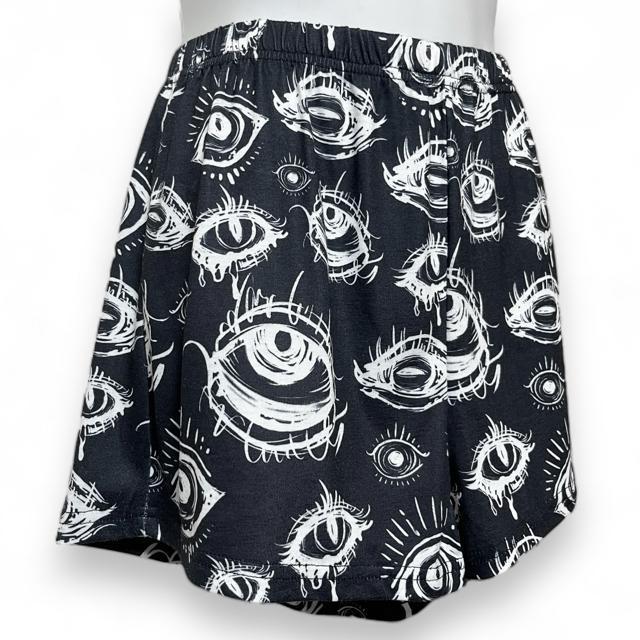 【新品/ROMWE】手描き風EYEデザインショートパンツ☆魔眼 < 女性ファッション  【新品/ROMWE】手描き風EYEデザインショートパンツ☆魔眼 < 女性ファッションの