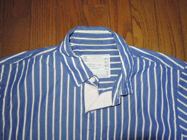 sacai サカイ ストライプシャツ 1 爽やかカラー 袖リブ 半袖シャツ < ブランド sacai サカイ ストライプシャツ 1 爽やかカラー 袖リブ 半袖シャツ < ブランドの