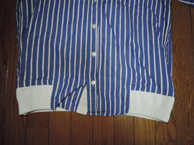 sacai サカイ ストライプシャツ 1 爽やかカラー 袖リブ 半袖シャツ < ブランド sacai サカイ ストライプシャツ 1 爽やかカラー 袖リブ 半袖シャツ < ブランドの