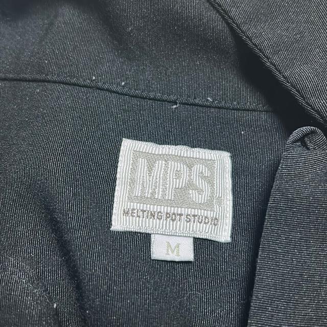 MPS ライトオン メンズ 半袖シャツ 黒 ブラック M < 男性ファッション  MPS ライトオン メンズ 半袖シャツ 黒 ブラック M < 男性ファッションの