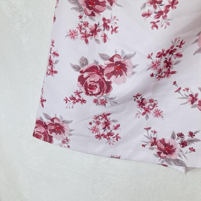 花柄 フレア スカート ひざ丈 M フェミニン オフィスカジュアル くすみピンク N2m < ブランド 花柄 フレア スカート ひざ丈 M フェミニン オフィスカジュアル くすみピンク N2m < ブランドの