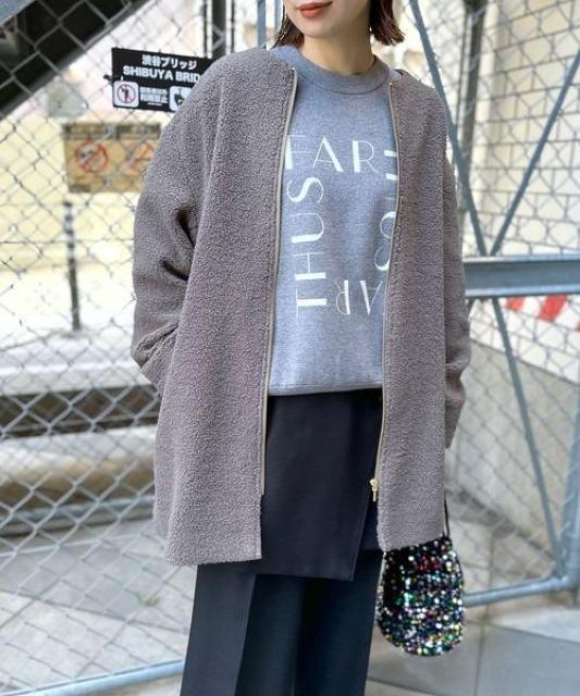 LEPSIMライトボアミドルコート < ブランド LEPSIMライトボアミドルコート < ブランドの