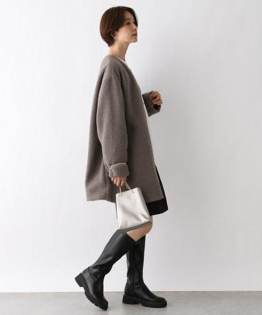 LEPSIMライトボアミドルコート < ブランド LEPSIMライトボアミドルコート < ブランドの