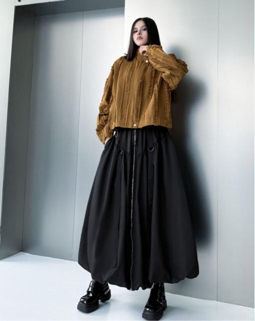 �o���[���@�t���A�X�J�[�g  �Z���^�[�W�b�v�X�J�[�g  �����O�t���@�u���b�N�@�傫���T�C�Y �� �����t�@�b�V������ 